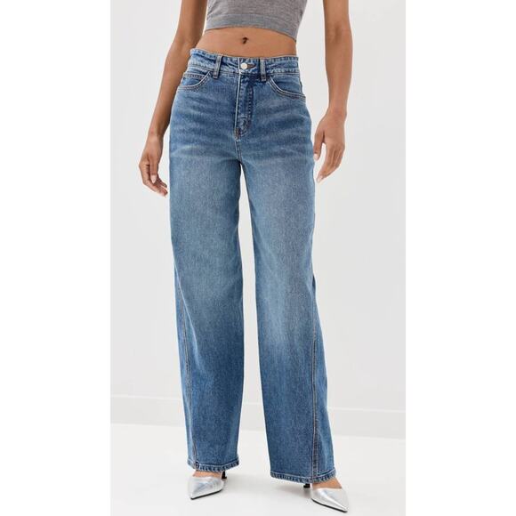 A.L.C. Abbott Straight Leg Denim in Medium Wash 25 - Picture 1 of 5